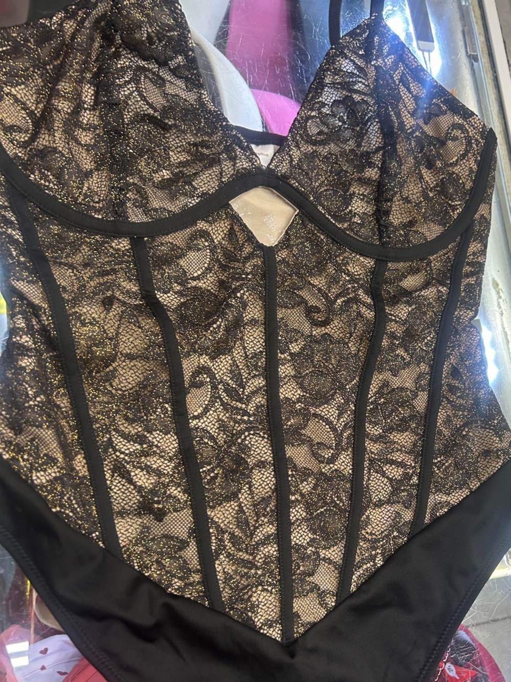 Nwt Popilush Popilush Lace Body Suits Women - Tummy Control V Neck